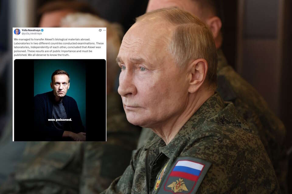 Putin i Nawalny / autor: PAP-EPA/X-Yulia Navalnaya, screen