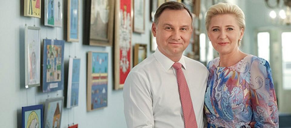 Prezydent Andrzej Duda/Pierwsza Dama Agata Kornhauser-Duda  / autor: Grzegorz Jakubowski/KPRP