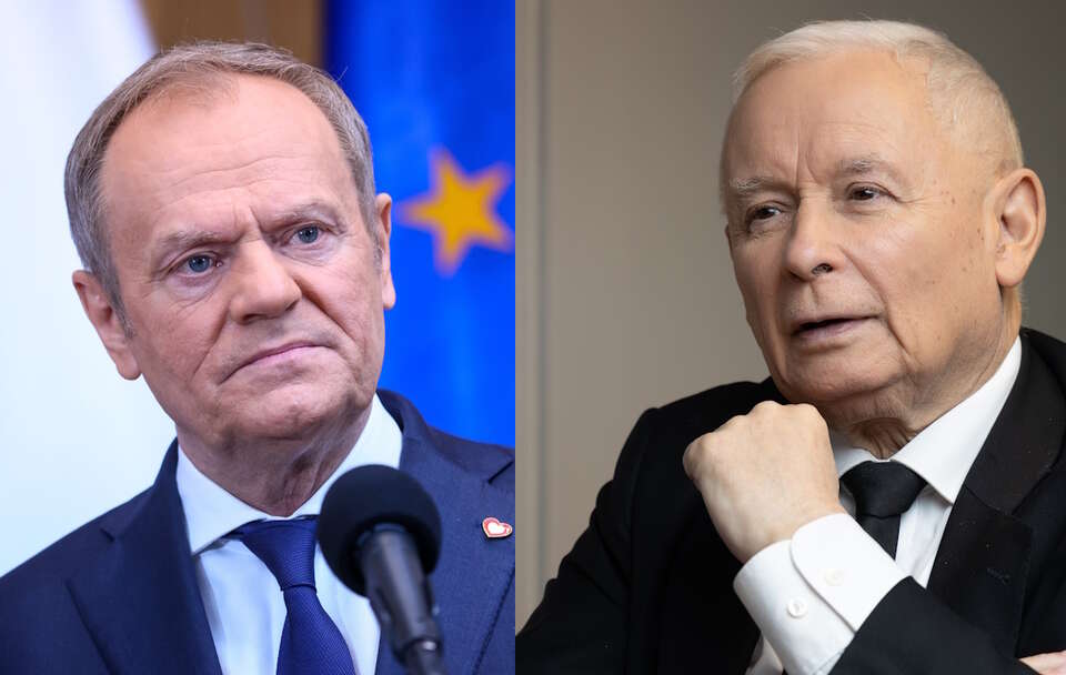 Donald Tusk, Jarosław Kaczyński  / autor: Fratria/PAP/Leszek Szymański