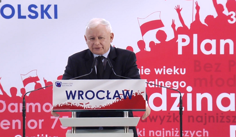 Jarosław Kaczyński we Wrocławiu / autor: FB/PiS