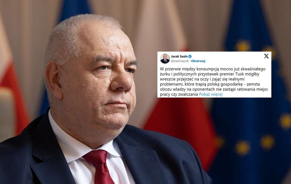 Fala bankructw. Sasin: Tusk powinien przejrzeć na oczy