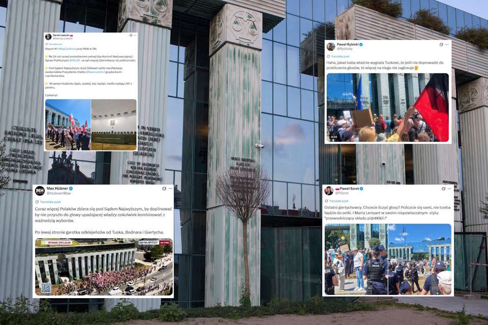 Tłumy patriotów pod SN! Pojawił się też KOD i Lempart