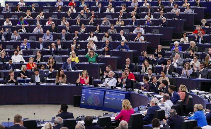 Posiedzenie europarlamentu / autor: PAP/EPA