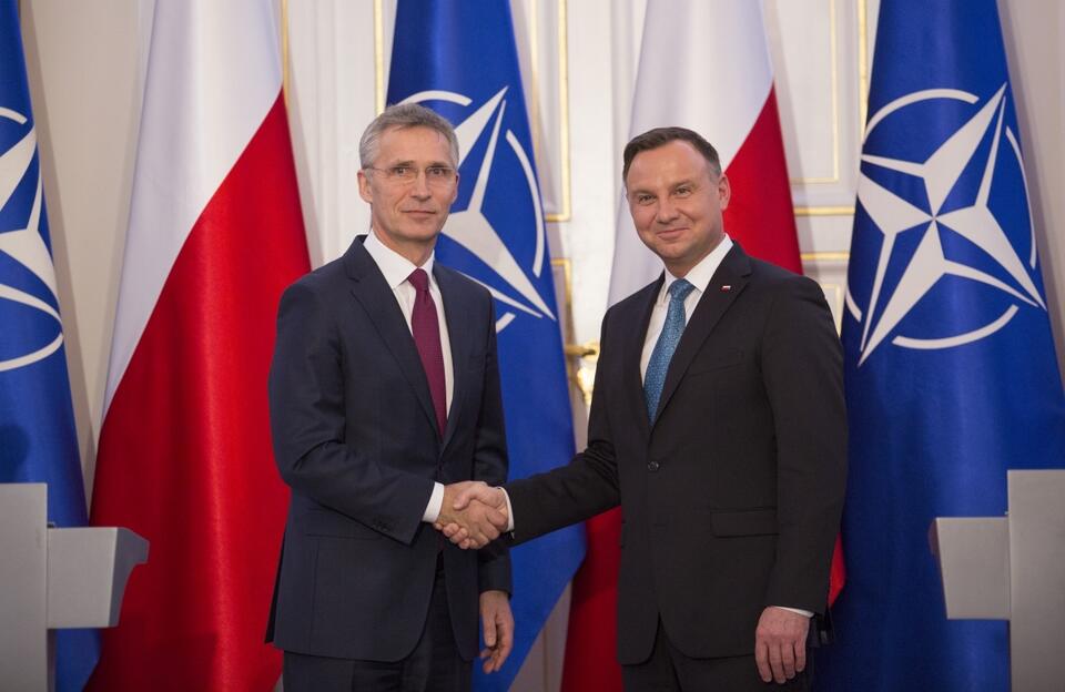 Jens Stoltenberg i Andrzej Duda  / autor: Fratria