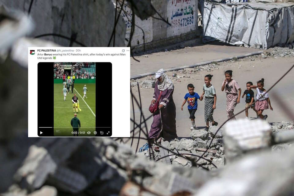 Boruc wsparł Palestynę / autor: PAP-EPA/X-FC PALESTINA, screen