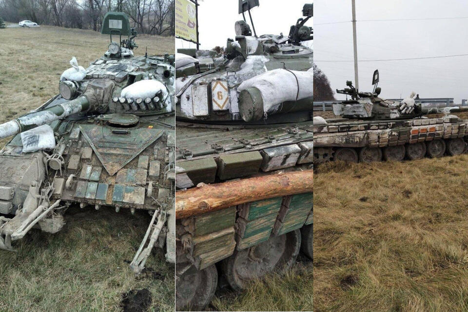 Zniszczony rosyjskie czołgi / autor: PAP/Ukraineincrisis