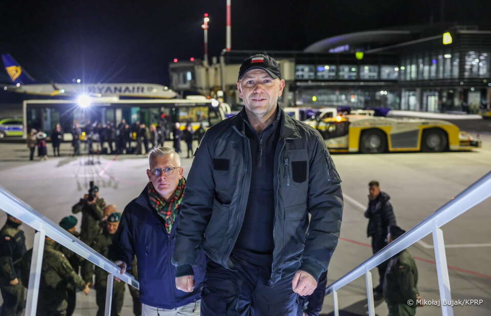 Prezydent Karol Nawrocki oraz szef BBN Sławomir Cenckiewicz / autor: KPRP/Mikołaj Bujak