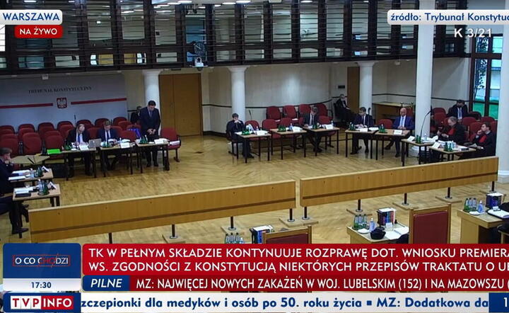 Trybunał Konstytucyjny / autor: screenshot TVP Info