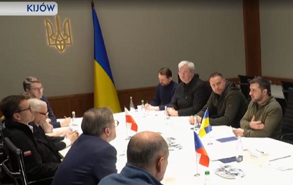 Spotkanie w Kijowie / autor: screenshot TVP INFO