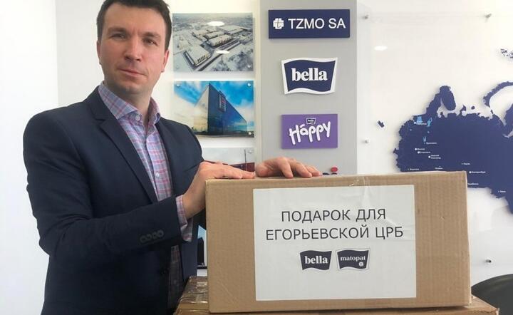 Pierwszą partię maseczek firma przekazała do szpitala w Jegorjewsku / autor: Ambasada RP w Moskwie