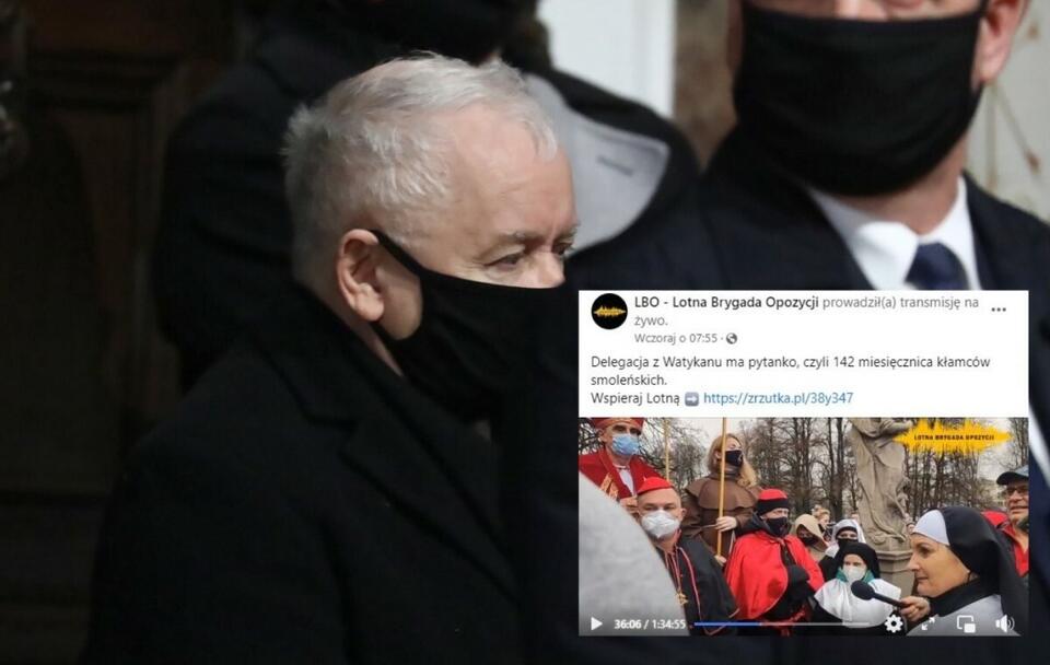 Obsceniczny występ Lotnej Brygady Opozycji w Warszawie! / autor: PAP/Tomasz Gzell; Facebook/Lotna Brygada Opozycji (screenshot)