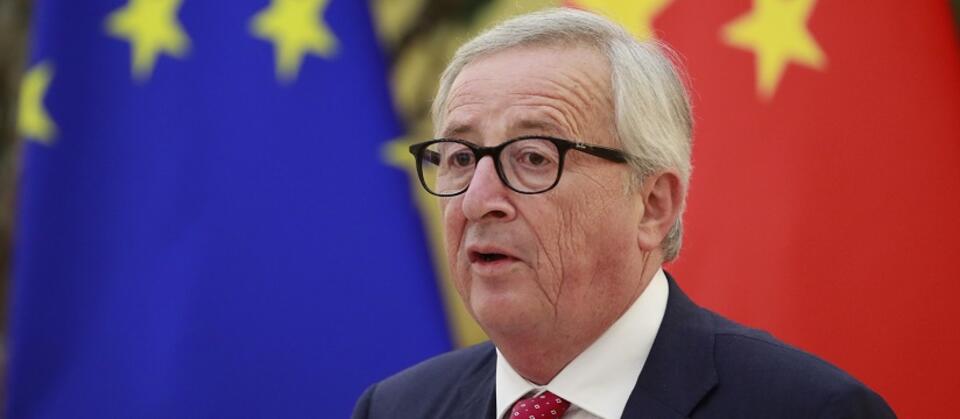 Szef KE Jean-Claude Juncker podczas szczytu UE-Chiny / autor: PAP/EPA