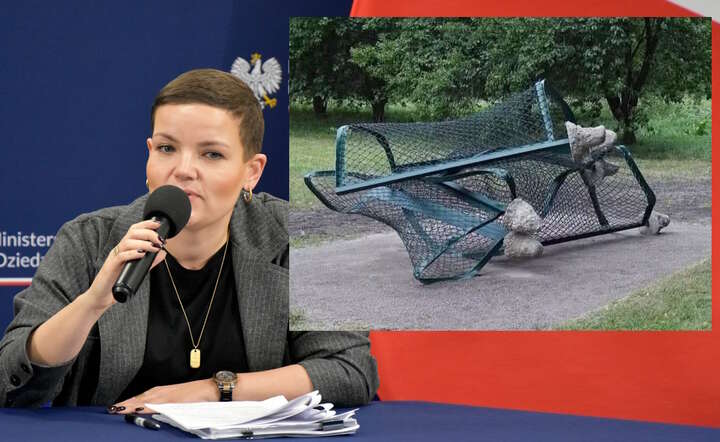 "Rzeźba” o nazwie „Fence” postawiona w Muzeum Jana / autor: Fratria