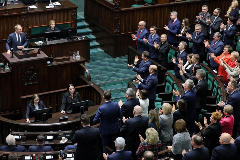 Sejm wybrał Donalda Tuska na premiera nowego rządu / autor: PAP/Paweł Supernak