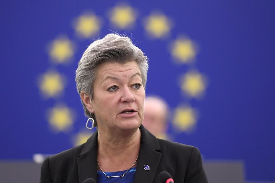 Komisarz Ylva Johansson / autor: PAP/EPA