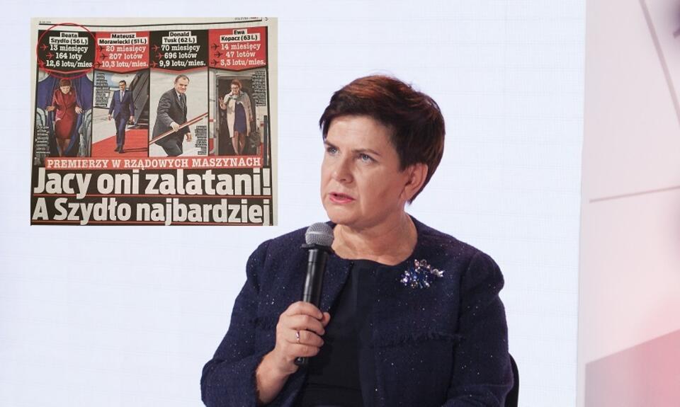 Beata Szydło; strona z gazety 'Fakt' / autor: Fratria; Fakt