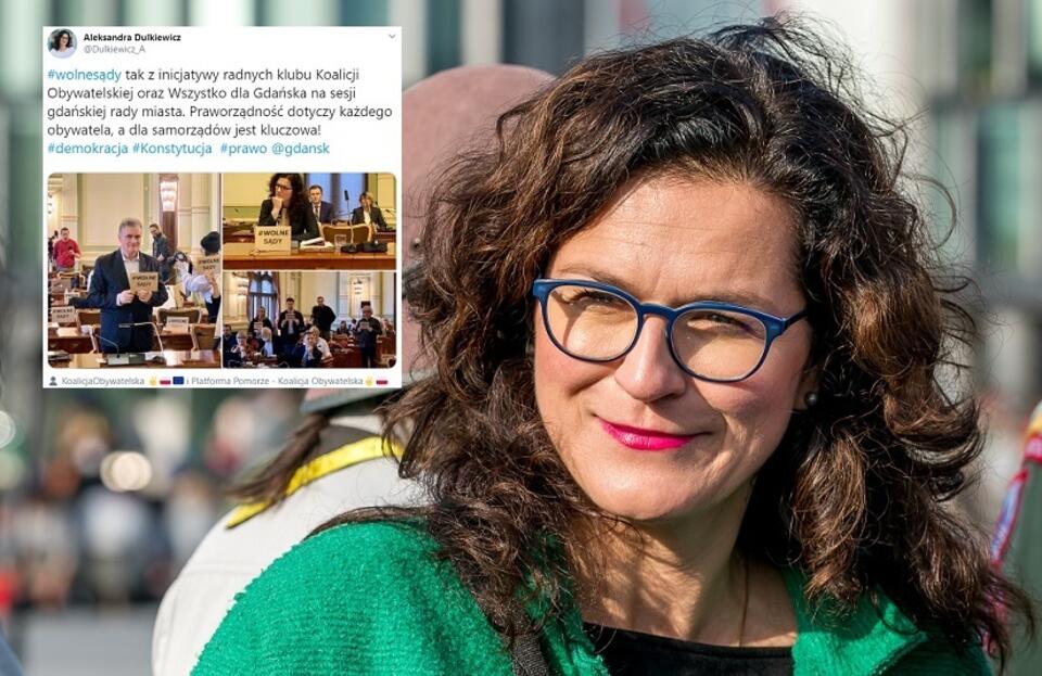 Aleksandra Dulkiewicz / autor: Fratria/Twitter Aleksandra Dulkiewicz