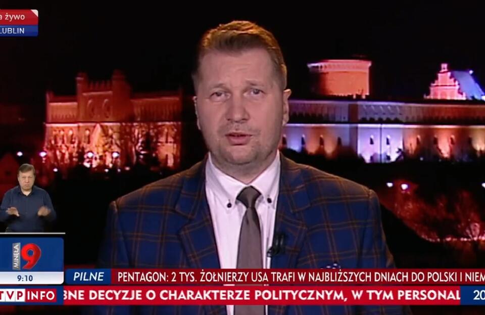 Przemysław Czarnek  / autor: screenshot TVP Info