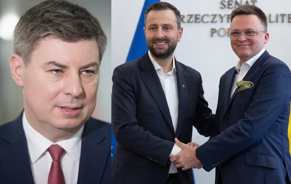 Jan Grabiec/Władysław Kosiniak-Kamysz i Szymon Hołownia / autor: Fratria