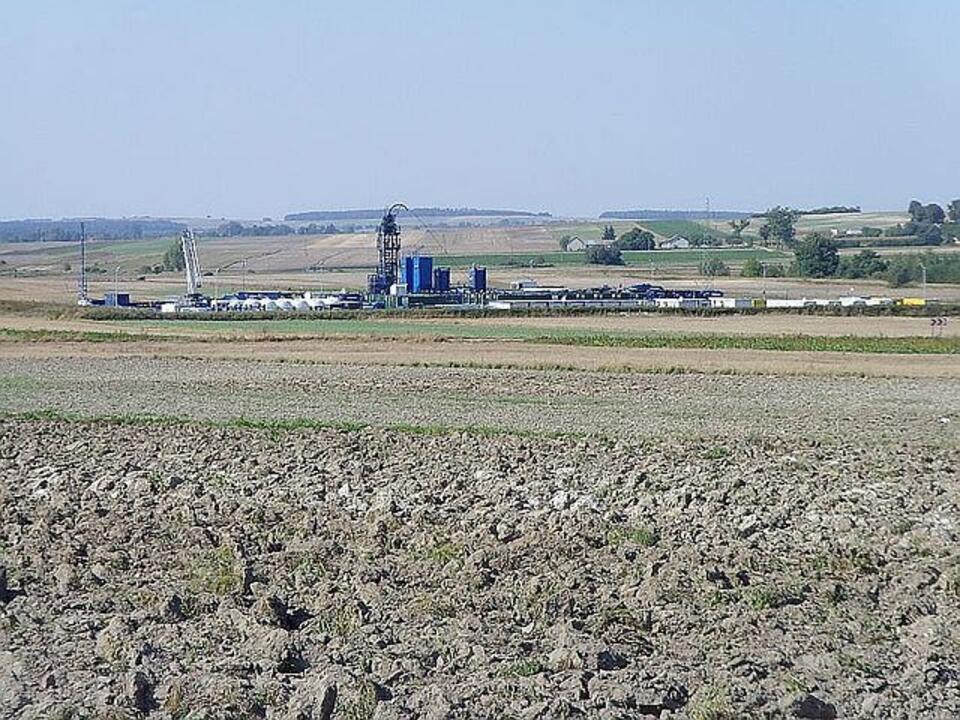 Odwiert gazu łupkowego "Krupe" na Lubelszczyźnie, Fot. Wikipedia.pl