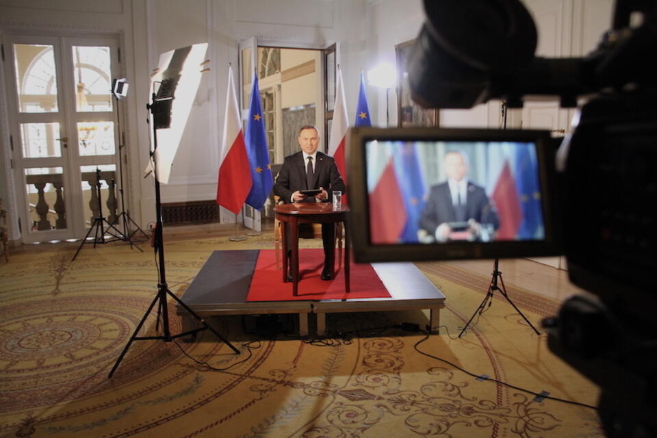 2020.04.29 - Warszawa, Pałac prezydencki / autor: M. Czutko/Fratria