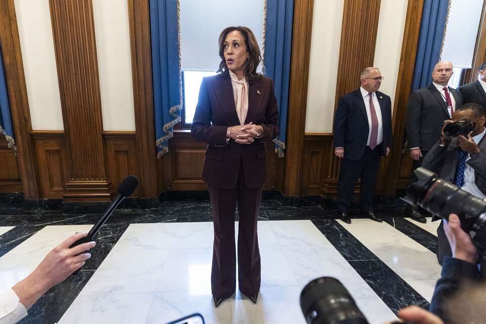 Wiceprezydent USA Kamala Harris, przegrana ostatnich wyborów prezydenckich w starciu z Donaldem Trumpem / autor: PAP/EPA