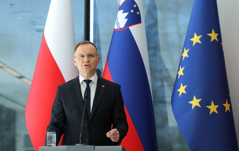 Prezydent RP Andrzej Duda w Słowenii / autor: PAP/Paweł Supernak