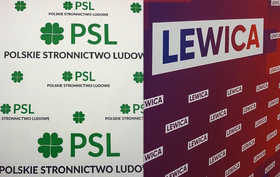 Logo PSL i Lewicy / autor: Fratria