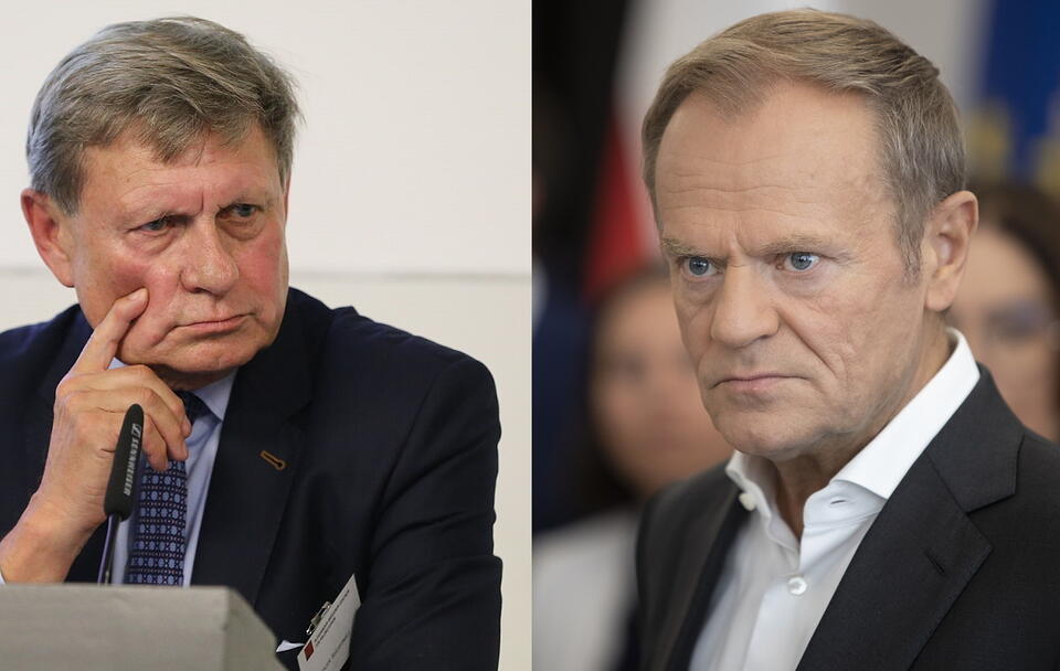 Leszek Balcerowicz, Donald Tusk / autor: wikimedia.commons: 2019 - Leszek Balcerowicz (12) MLU in Halle/23 October 2019/Ralf Lotys/https://creativecommons.org/licenses/by/4.0/Fratria
