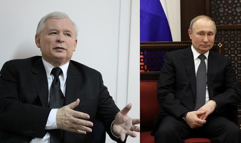 Jarosław Kaczyński/Władimir Putin / autor: Fratria/PAP/EPA