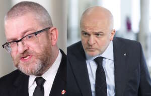Grzegorz Braun i Paweł Kowal / autor: Fratria