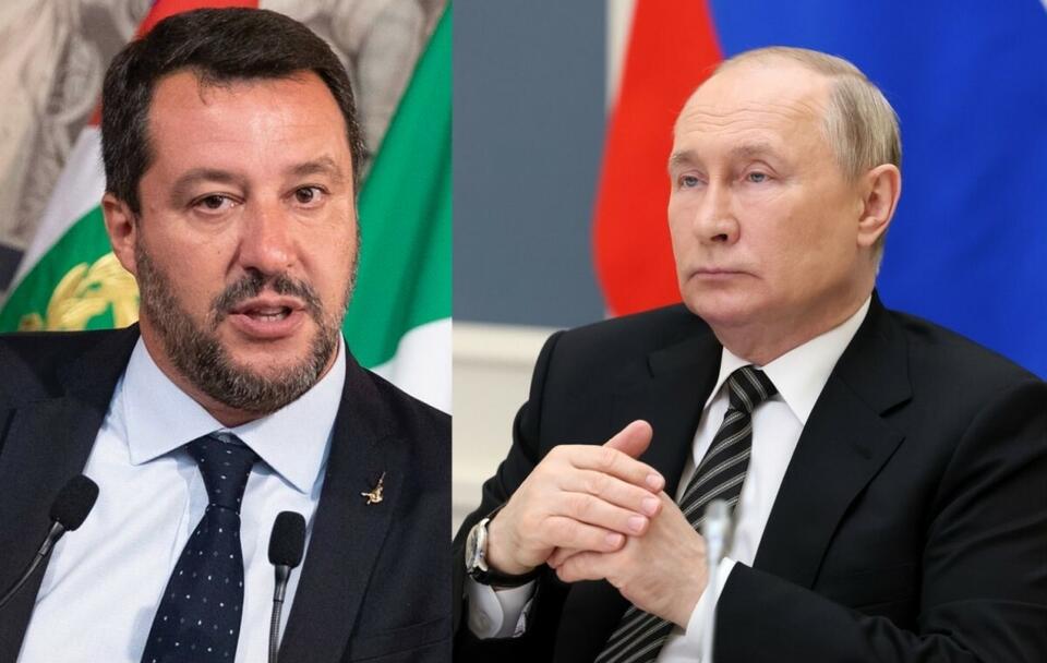 Matteo Salvini/ Władimir Putin / autor: commons.wikimedia.org/Francesco Ammendola (Presidenza della Repubblica)/Attribution; PAP/EPA/MIKHAIL METZEL / SPUTNIK / KREMLIN POOL