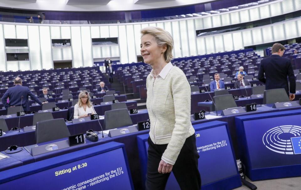 Przewodnicząca KE Ursula von der Leyen / autor: PAP/EPA/JULIEN WARNAND