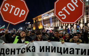 Antyrządowy protest w Bułgarii / autor: PAP/EPA
