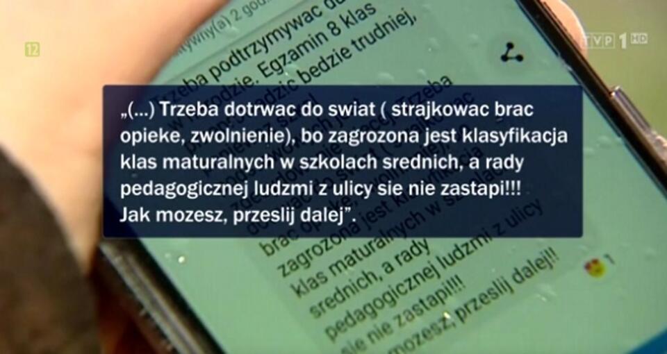 autor: screenshot/'Wiadomości'