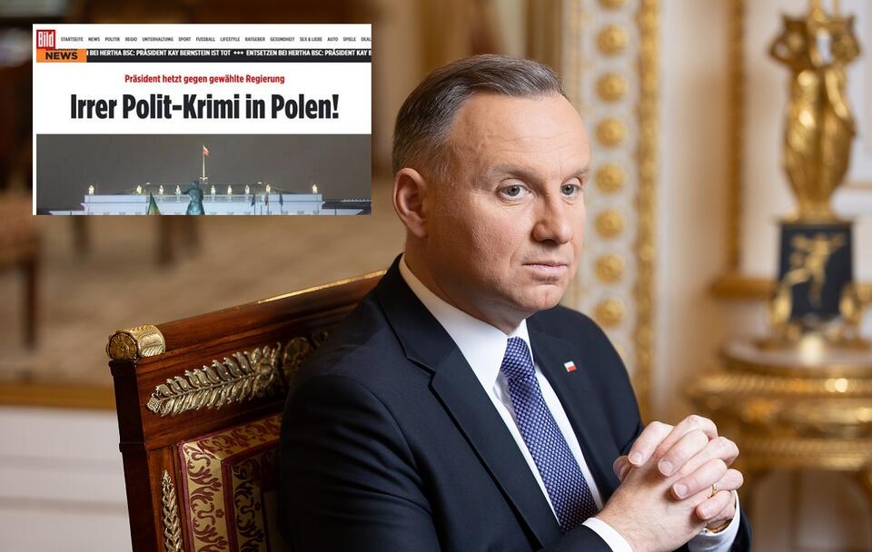 Prezydent Andrzej Duda atakowany przez "Bild" / autor: Fratria/bild.de (screenshot)