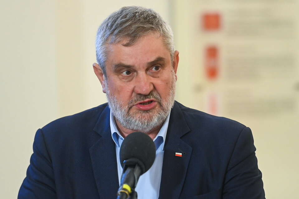 Przewodniczący prezydenckiej Rady ds. Rolnictwa i Obszarów Wiejskich Jan Krzysztof Ardanowski podczas briefingu prasowego w Pałacu Prezydenckim w Warszawie. / autor: PAP/Piotr Nowak