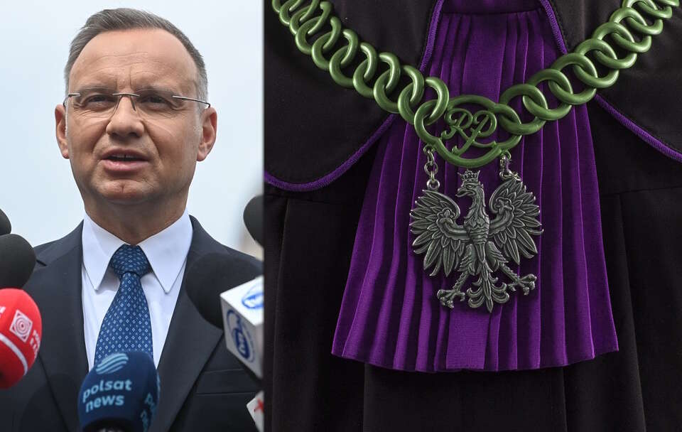 Prezydent RP Andrzej Duda podczas wypowiedzi dla mediów przed Bazyliką Św. Piotra w Watykanie / autor: PAP/Piotr Nowak, Fratria