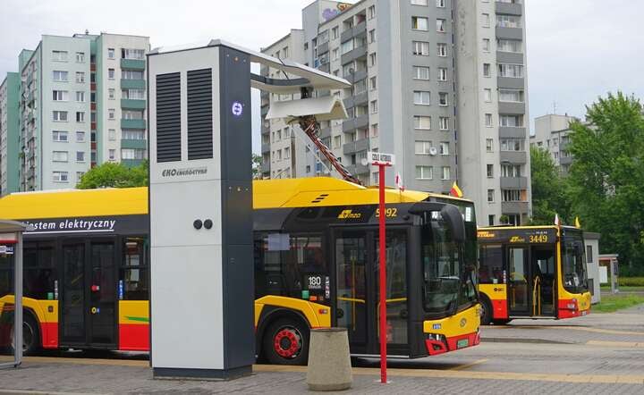 Stacja ładowania autobusów elektrycznych Miejskich Zakładów Autobusowych w Warszawie   / autor: Fratria / MK