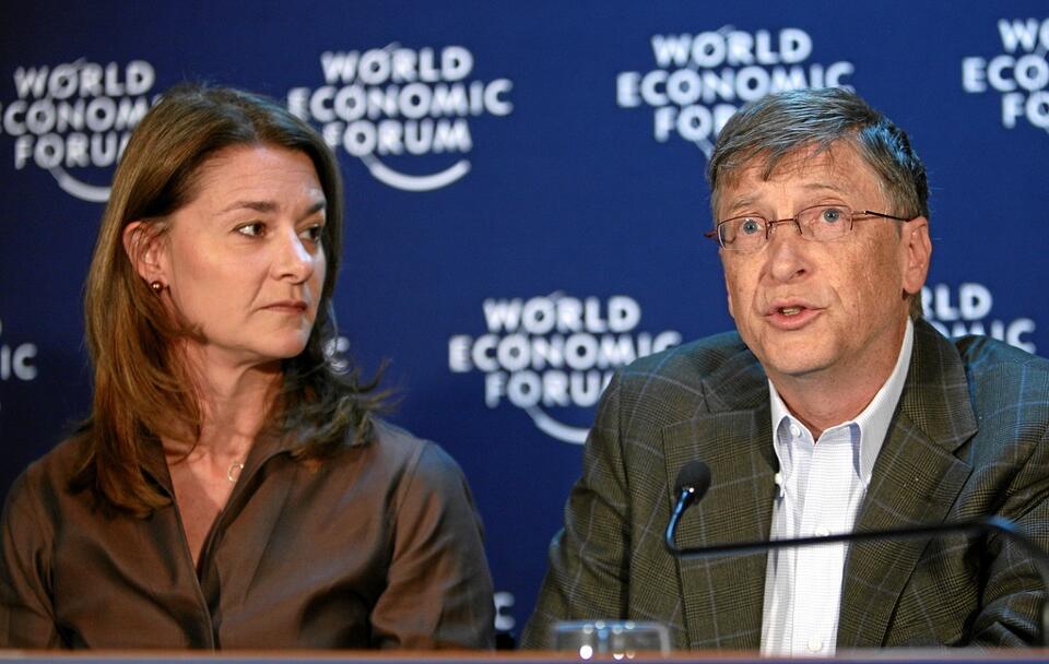 Melinda i Bill Gatesowie / autor: Remy Steinegger/World Economic Forum/commons.wikimedia.org/CC BY-SA 2.0