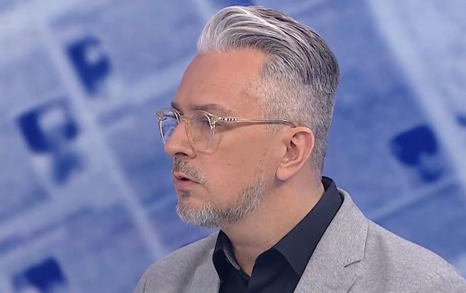 Marcin Wikło w "Salonie Dziennikarskim" / autor: screen TVP Info