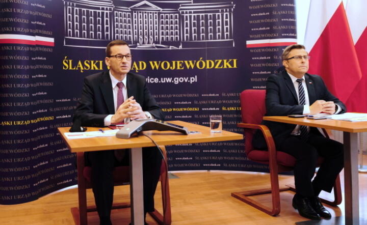 Mateusz Morawiecki, Jarosław Wieczorek / autor: PAP/Andrzej Grygiel