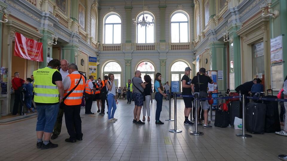 The train station in Przemyśl, the main reception point in Poland for refugees from Ukraine / autor: wPolityce.pl