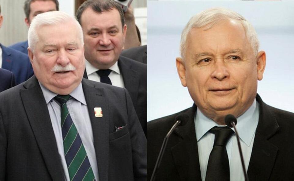 L. Wałęsa/ J. Kaczyński  / autor: wPolityce.pl