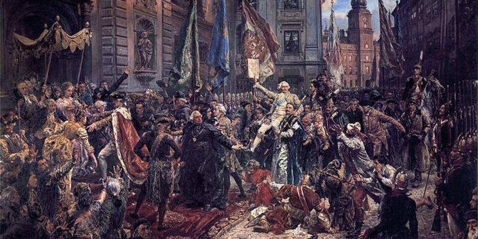 Obraz Jana Matejki przedstawiający uchwalenie Konstytucji 3 Maja, fot. Wikipedia.pl