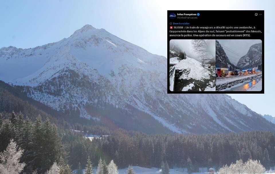 Katastrofa w Alpach. Pociąg wypadł z torów, ewakuowano 30 osób
