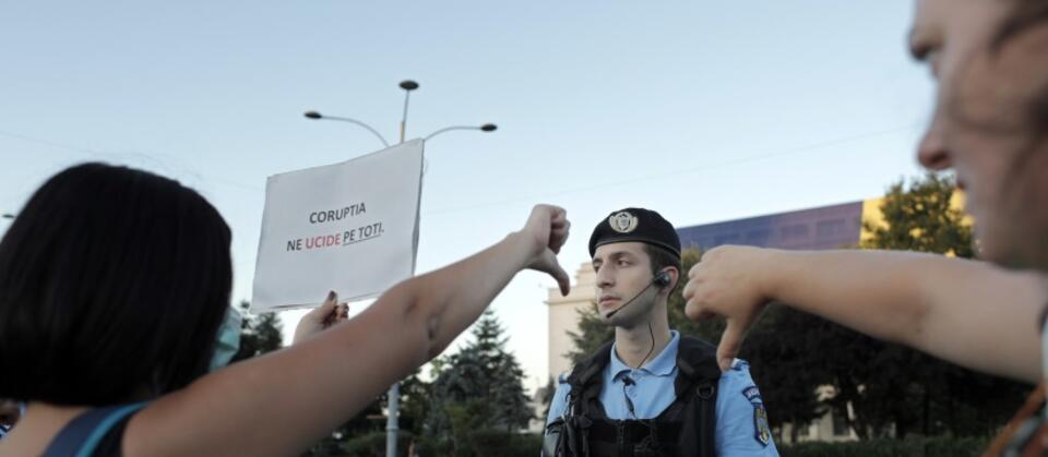 Protesty w Bukareszcie / autor: PAP/EPA