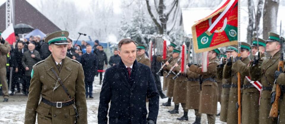 Prezydent Andrzej Duda na obchodach 100-lecia Odzyskania Niepodległości w Stróży / autor: Grzegorz Jakubowski/KPRP