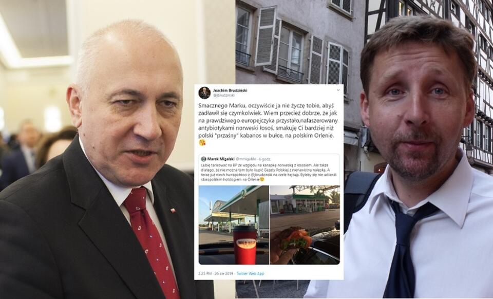 Joachim Brudziński i Marek Migalski / autor: Fratria; Twitter