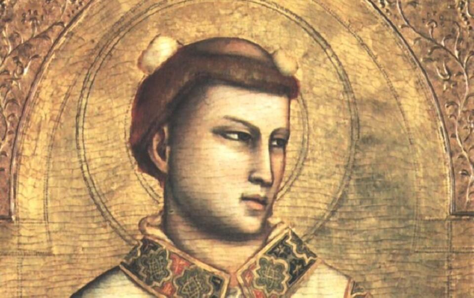 autor: Wizerunek św. Szczepana obraz pędzla Giotto di Bondone, datowany między 1320-1325. / autor: Wikipedia/Domena publiczna 